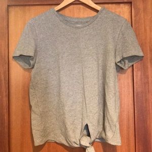Madewell tie front tee